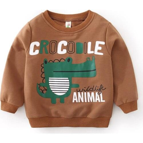 2019 Wholesale Autumn kids Cotton sweatshirt boys girl print dinosaur Monster Casual tops spring baby clothes Childrens clothes