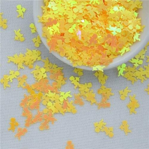 25g/lot 6*8mm Angel/Bowl man/character Flat Loose Sequins Paillette For Crafts Scrapbooking confetti decoration for kids DIY