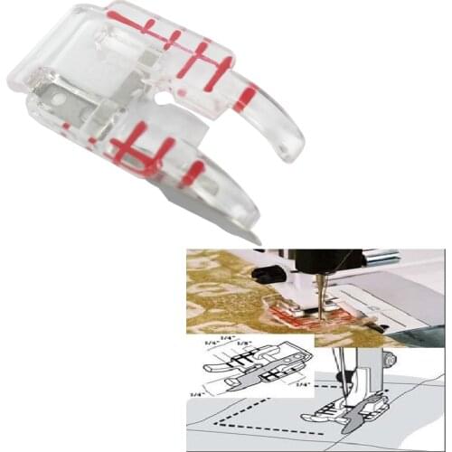 Clear 1/4" Piecing Guide foot Husqvarna Viking Emerald 116,118,122 # 4129274-45 412927445