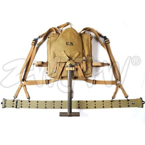 WWII WW2 US ARMY SOLDIER USMC M1941 BACKPACK HAVERSACK EQUIPMENT COMBINATION