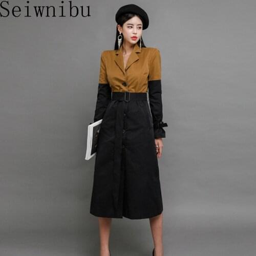 Женские плащи 2019 Seiwnibu China At AliExpress