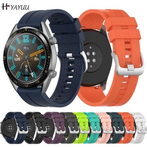 YAYUU 22mm Silicone Bands for Huawei Watch GT 46mm/Watch GT 2 46mm/GT 2 Pro Replacement Band for Huawei Watch 3/3 Pro Strap