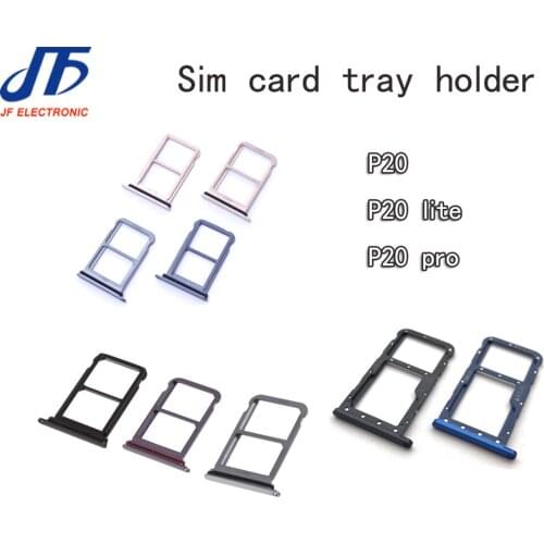 10pcs For Huawei p20 / P20 Lite / p20 plus SD Sim Card Tray Micro Holder Slot Adapter Repair Parts Replacement