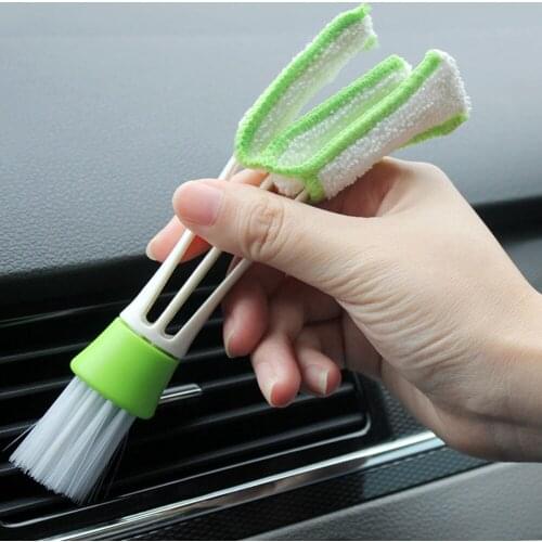 2PCS Car Air-conditioner Dust Collector Cleaner Brush Computer Duster Cleaning