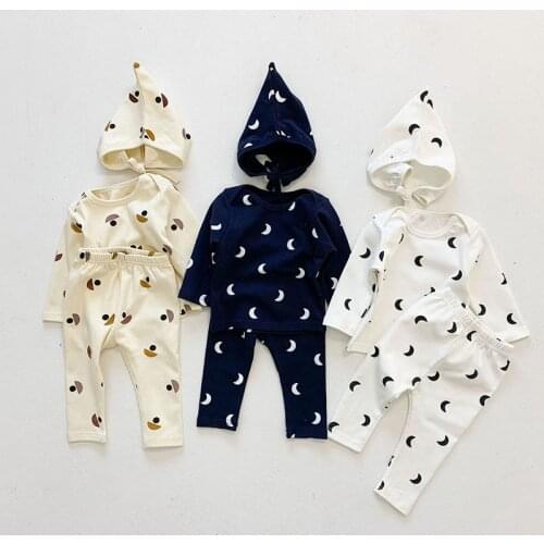 MILANCEL 2021 Autumn Baby Clothes Set Toddler Pyjama Set Cotton Boys Sleeper Set Infant Girls Pajama Set