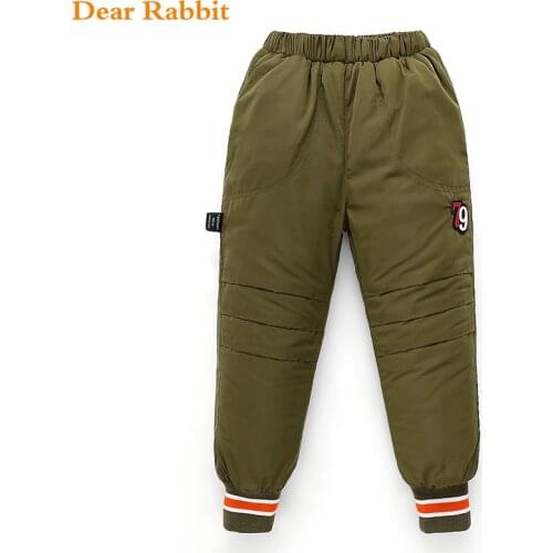 2020 Winter Warm Kids Down Cotton toddler Pants Clothing Boy Pants Girl Leggings Children Trousers Windproof Snow Pants Clothes