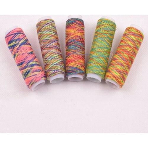 5PCS Sewing Machine Threads Overlocking String Polyester Colorful All Purpose