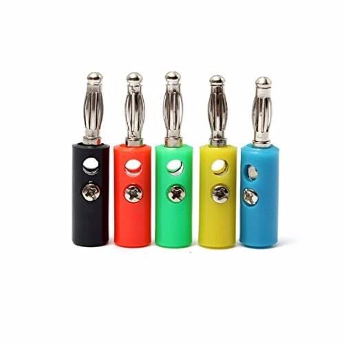 500pcs 4mm banana plug Male Adapter for Binding Post Test Probes connector