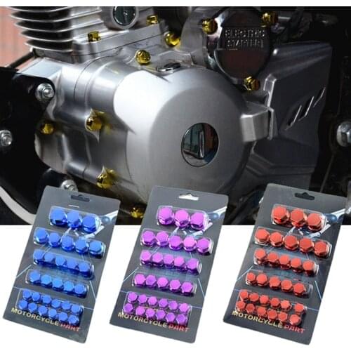 30Pc/Set Motorcycle Modification Accessories Head Screw Cover DecorativeMotorcycle Scooter Nut Bolt Cap Accessories
