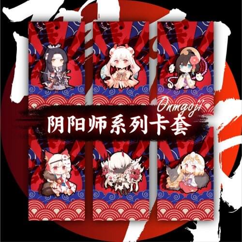 Card Case Anime Game Onmyoji Ootengu Aoandou Cosplay Acrylic Student Card Holder Keychain Bag Phone Pendant Decor Xmas Toy Gifts