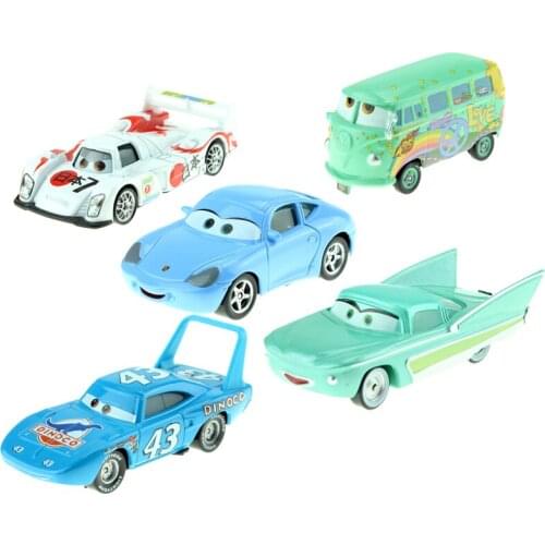 Disney Pixar Cars 5pcs/Lot The King Sally Hutodoroki Diecast Metal Toy Car For Children Gift 1:55 Loose Brand New In Stock