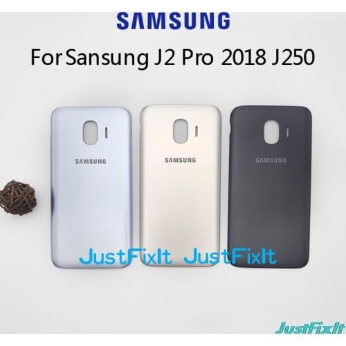 For Samsung Galaxy J2 Pro 2018 J250F J250 Original Telephone Cases Housing Rear Battery Door Back Cover