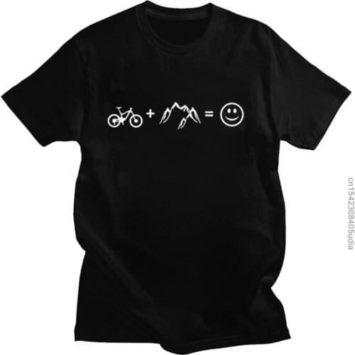 Eu Size T Shirt Men Biking Mountains Love Youth Round Neck Mountain Biking MTB Graphic T Shirts Leisure Mens Funny Tees