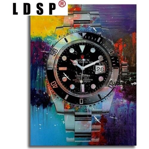 LDSP Abstract Canva Painting Poster Print Colorful Watch Nordic Style Sofa Wall Art Picture Home Decor For Living Room Unframed