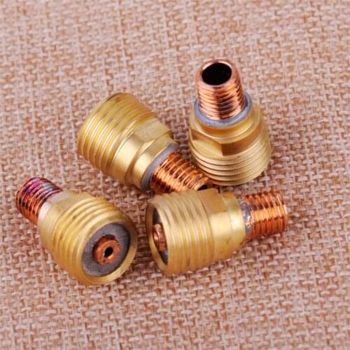 LETAOSK New 4pcs Collets Body Gas Lens Kit Fit For WP-9 WP-20 WP-25 Series TIG Welding Torch
