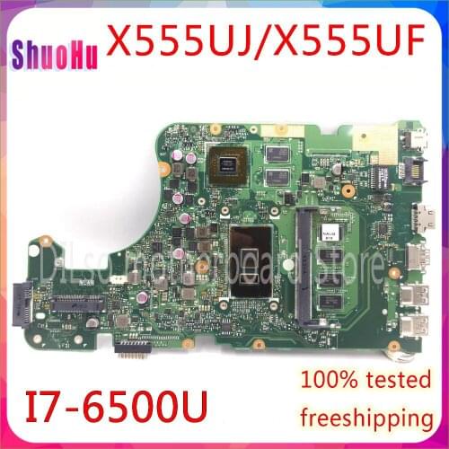 KEFU X555UJ 4G RAM Laptop Motherboard Cpu For ASUS X555UF X555UJ F555U X555UB X555UQ I7-6500U Lenovo DDR3 HM76 Intel