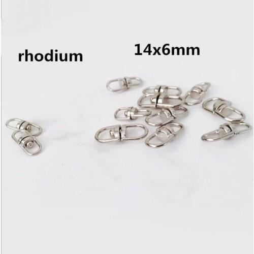 100pcs/lot 14*6MM Metal 8 Shape Rotary Buckle fit Rope/Key Chain/Toy/Bag/Gift Connector diy fashion Jewelry Accessories