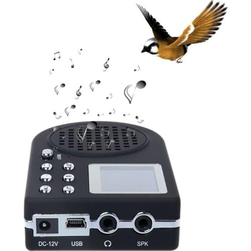 MP3 Hunting Player Outdoor Bird Sound Loudspeaker Caller Simulation Amplifier Animal Speaker Lure Shooting Device