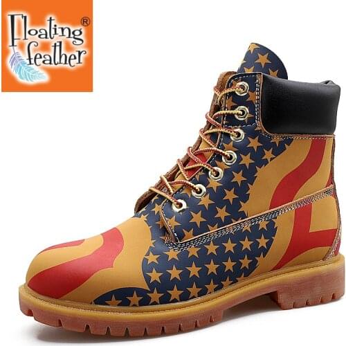 Yellow Leather Ankle Boots Men Timber Men Casual Shoes 2019 land Motorcycle Boots Men Waterproof Bot Men Winter Shoes Camouflage