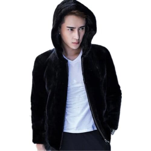Real Fur Coat Mens Winter Jacket Natural Mink Fur Coats Luxury Warm Mens Jackets and Coats Plus Size 4xl Chaqueta Hombre MY1880