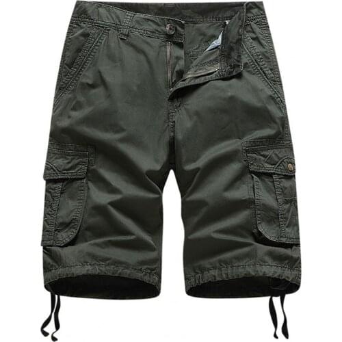 Mens Casual Shorts Baggy Skin-friendly Cotton Blend Multi Pocket Cargo Shorts Streetwear Daily Wear Jogger Cargo Shorts Summer