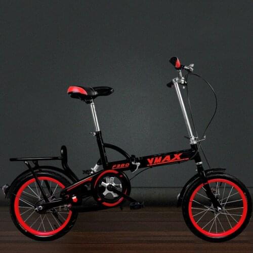 Adult One Folding Bike 16 Inch Men and Women Ultra Light Portable Speed Student Shock Absorption Damping Bicycle