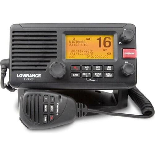 Marine VHF DSC station Lowrance link-8 class B radio of transceiver radiotelephony, transmitter-receiver