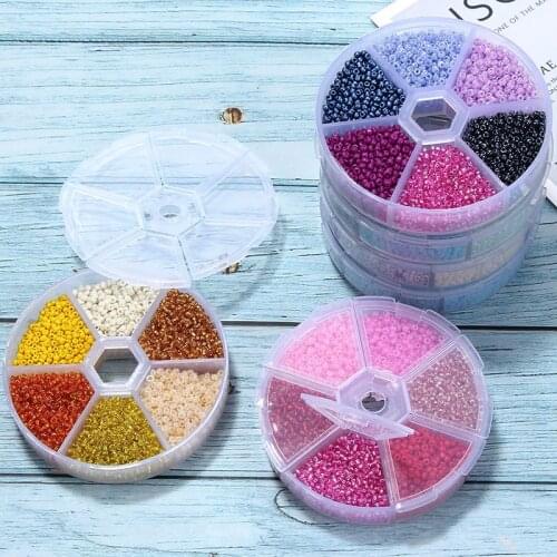 Glass Seed Beads Belt Box Set Charm Seedbeads Spacer Beads For DIY Bracelet Necklace Jewelry Making Craft Supplies Accessories