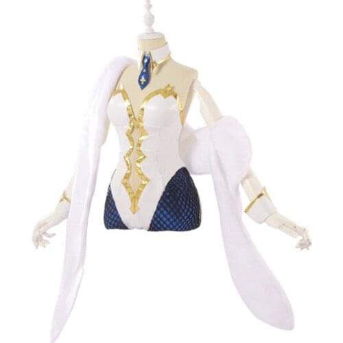 Fate Fgo Altria Pendragon Saber Ruler Bunny girl cos swimsuit halloween costume for woman free shipping A