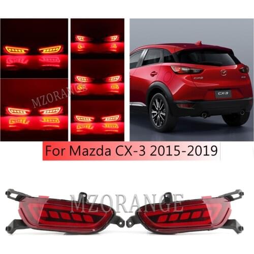 Rear Bumper Light For Mazda CX-3 2015-2019 Rear Reflector Lamp Warning Light Left&Right Car Accessories