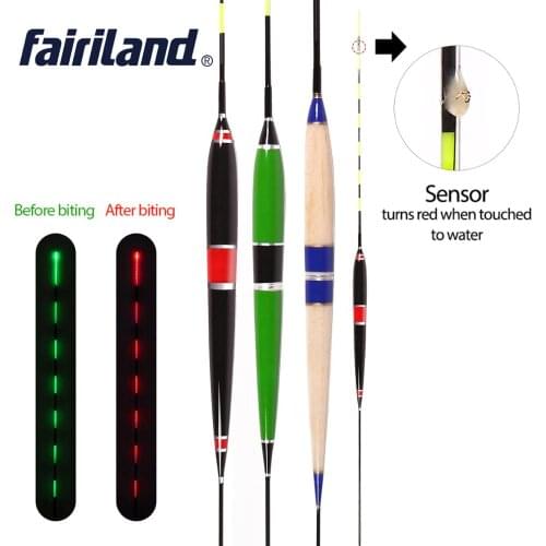 1 3 6pcs/set Smart LED Electric Float Fishing Light Float With Battery Tackle Luminous Electronic Float Automatically Remind