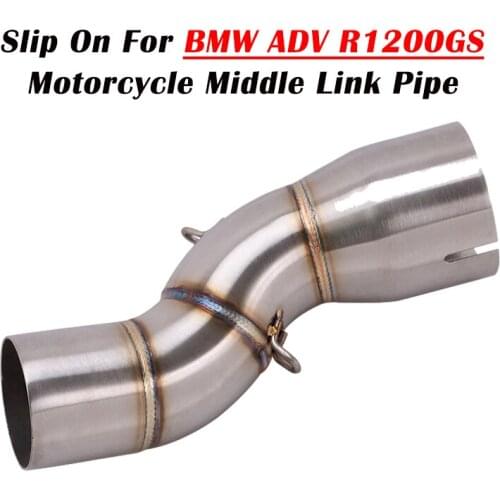 Slip On Motorcycle Exhaust Pipe For BMW R1200GS ADV 2013 - 2019 Years Connection Mid Middle Link Pipe Tube Modified Moto Escape