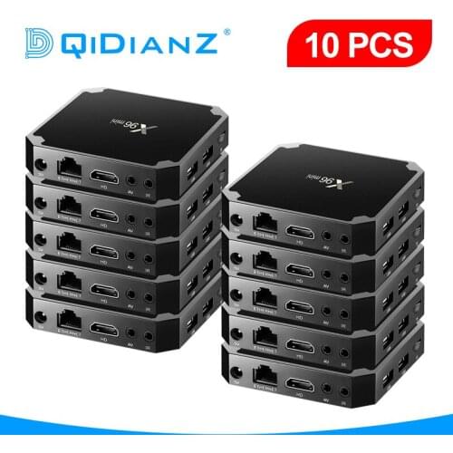X96mini 10pcs Android 9.0 Smart TV BOX S905W Quad Core support 2.4G Wireless media player WIFI X96 mini Set Top Box