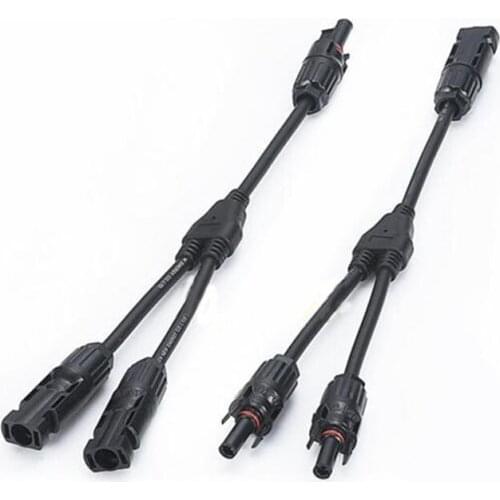 Y style Solar Cable Connector IP67 Waterproof parallel connect panels Y type solar connector