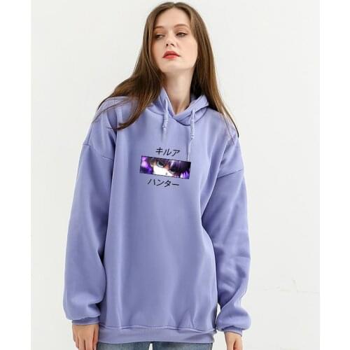 Japanese Anime Hoodies Streetwear Men Funny Cartoon Harajuku Oversized Autumn Winter Sweatshirt Women Winter Warm Pullover Male