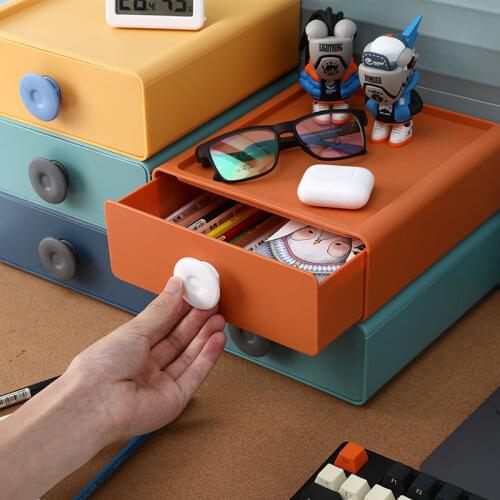 Drawer desk organizer drawers Storage box for cosmetics color stacking Desk pencil box Makeup organizer superior quality