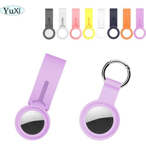 YuXi PC Protector Case For Apple Airtags Protective Cover For AirTag Locator Tracker Anti-lost Device Keychain Protect Sleeve