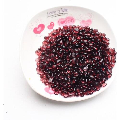 100g Natural Coloured Purple Red Glaze Crystal Glass Gravel Rock Quartz Gemstone Mineral Specimen Garden Decoration Energy Stone