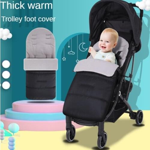 Baby Stroller Warm Foot Cover Childrens Quilt Universal Stroller Pad Plus Cotton Thickening Autumn Winter Stroller Accessory
