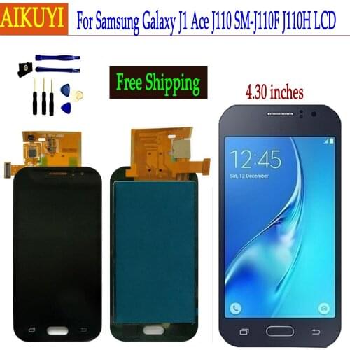 For Samsung Galaxy J1 Ace J110 SM-J110F J110H J110FM LCD Display+Touch Screen Digitizer assembly can Adjust Brightness LCD