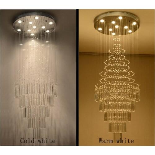 Crystal Chandelier Modern Crystal Ceilling Light High Quality Lamps For Living Room Hotel Corridor Aisle Hall LED Bulbs