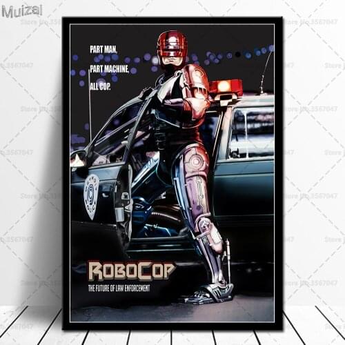 Art Poster Robocop Classic Movie Canvas Painting Retro Wall Pictures Prints for Living Room Home Decor