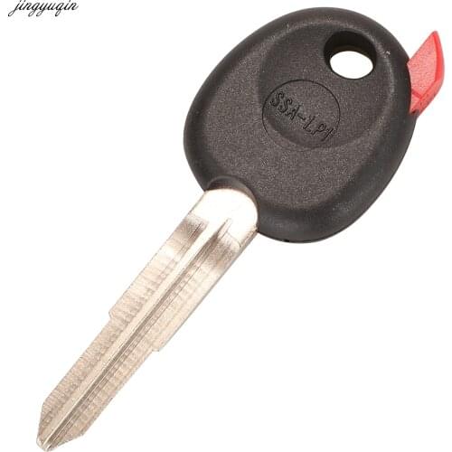 Jingyuqin Remote Car Key Case Shell For Ssangyong 0 Buttons No Chip Uncut Blade Auto Replacement Fob