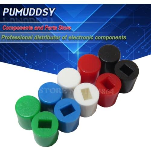 20PCS Tactile Push Button Switch Cap 7mm Applies to 5.8*5.8 7*7 8*8 8.5*8.5 Self-locking Switch Button Cap A06