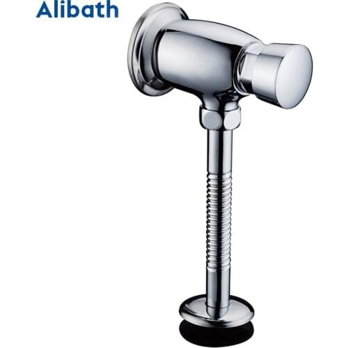 Public toilet Simple style Hand-pressing Type Brass Urinal Flush Valve delay urine flush valve Delays of 3-6 seconds