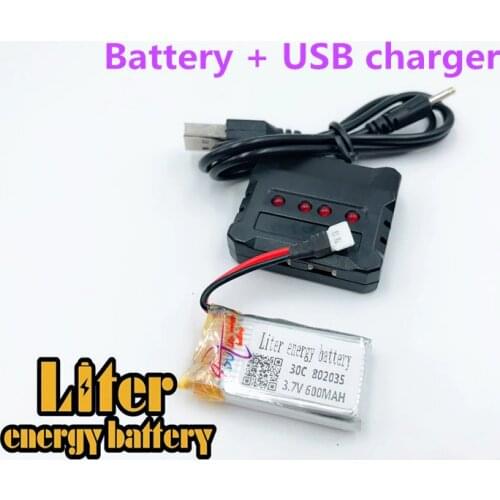 3.7V 600mAH 802035 30C polymer lithium Lion battery li-po RC battery for Unmanned aircraft battery