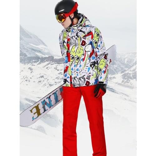 2019 Ski Suit Men Snowboard Suit Mens Winter Suit Ski Jacket Men Snow Pants Male Skiing Snowboard Snow Coat Winter Suit Thicken