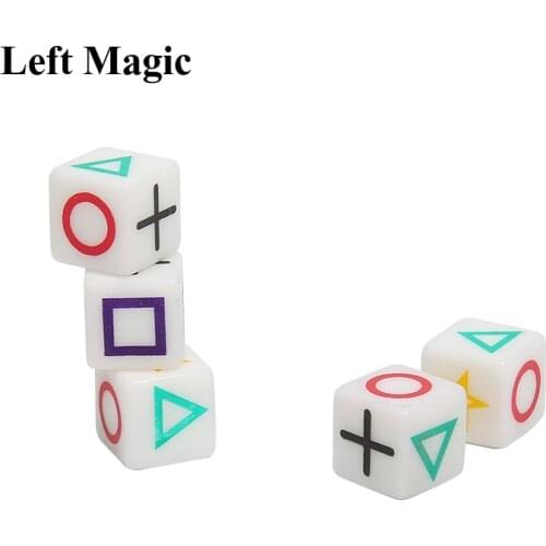 1 Pcs Magic Dice Magic Tricks Close Up Stage Props Iuuusion Accessary Emotion Mentalism Magician Magie Comedy Gimmick Kids Gift