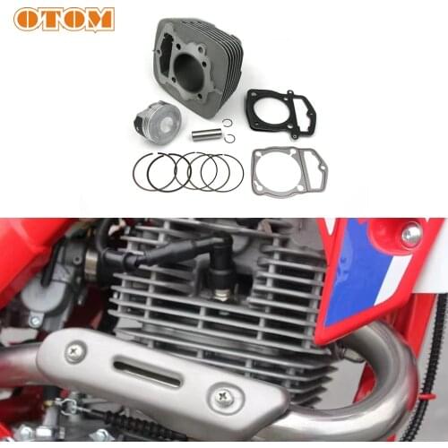 OTOM Motorcycle Cylinder Kit With Air Cylinder Block Piston Head Base Gasket Set 65.5mm Big Bore For HONDA CRF230 FTR223 SL230