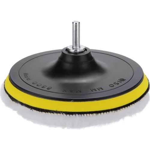 5Pcs 6" Polishing Pads Buffing Pads Wool Polishing Wheel Mop Kit Buffing Pad Polisher Pad For Car Detailing Waxing Polishing